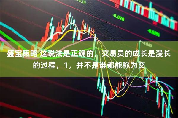 盛宝策略 这说法是正确的，交易员的成长是漫长的过程，1，并不是谁都能称为交